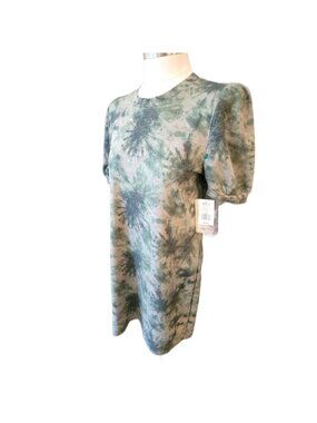 Green and Pink Dress NWT Trendy Shirt Style Midi Woman's Size XXL JJ3080